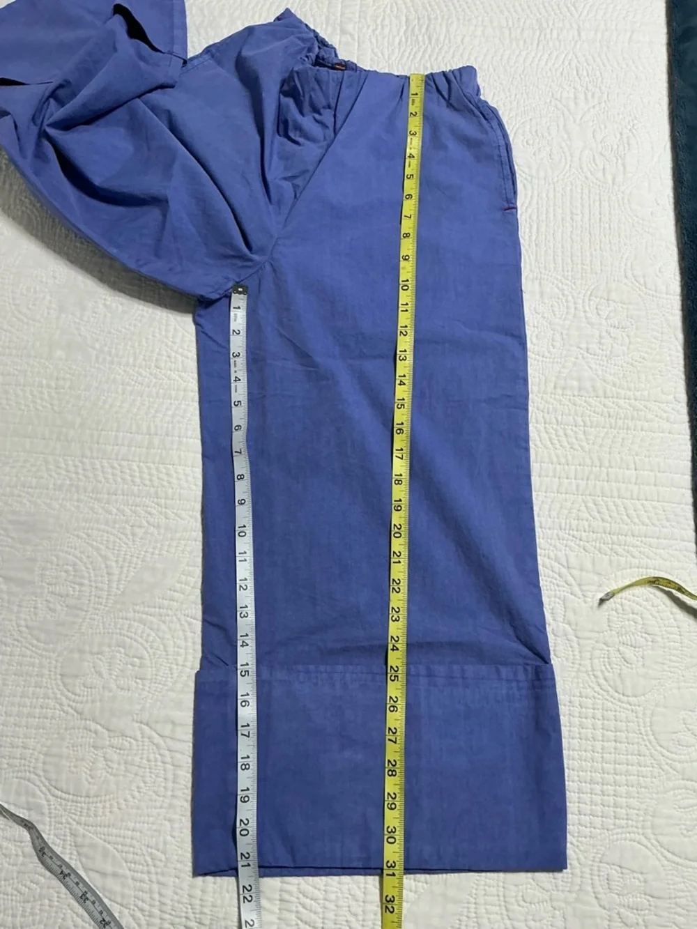 NWT Free people Lula cuff pants In Amparo Blue Size XS